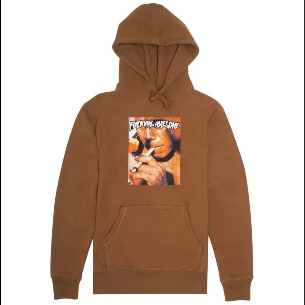 FA Brown Pullover Hoodie with Center Graphic